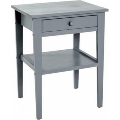 Commode coloris gris en bois - L 46 x P 35 x H 60 cm -PEGANE-