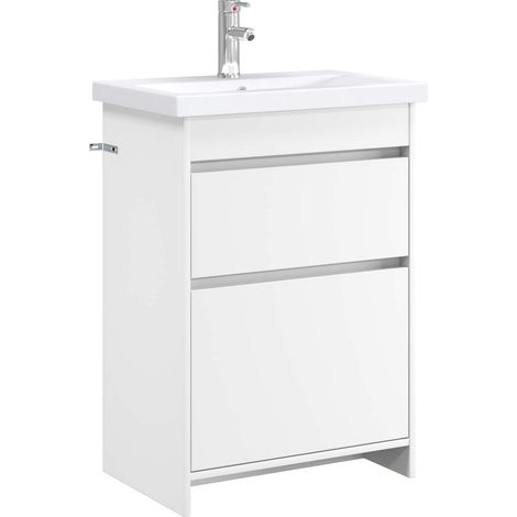 Bathroom Furniture Set White 61 x 40 x 84.5 cm Engineered Wood vidaXL