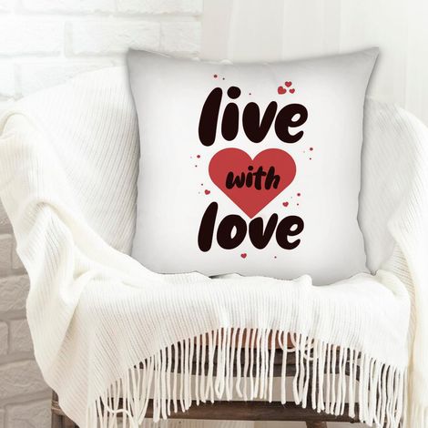 Housse de coussin carréelavable en machine pour décoration de maison et de chambre à coucher de la saint-valentin (1/5)