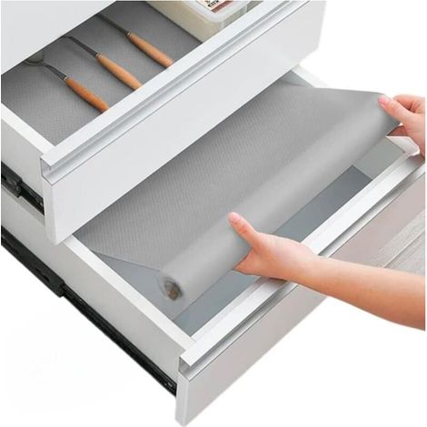 Tapis fond tiroir 30×200 cm, antiderapant, frigo/placard/meuble. (1/4)