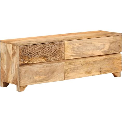 TV-Schrank Massivholz Mango 110x30x40 cm