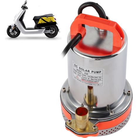 Petite pompe submersible CC pour usage domestique, pompe à eau alimentée par batterie de véhicule électrique, pompe à eau solaire, pompe submersible avec une hauteur de refoulement de 8 mètres et un c (1/5)