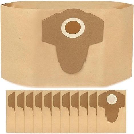 Lot de 12 sacs pour aspirateur Parkside PWD 25 PWD 30 PNTS 1500 1600 A1, sac à poussière grande capacité de 30 L (1/5)