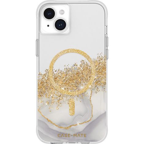 Case-Mate Karat MagSafe - Custodia per iPhone 15 Plus decorata con oro (effetto marmo) (1/5)