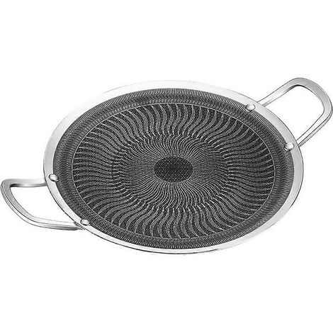 Poêle à griller en acier inoxydable pour barbecue en extérieur, camping, compatible avec les plaques à induction et les brûleurs en acier inoxydable (1/5)