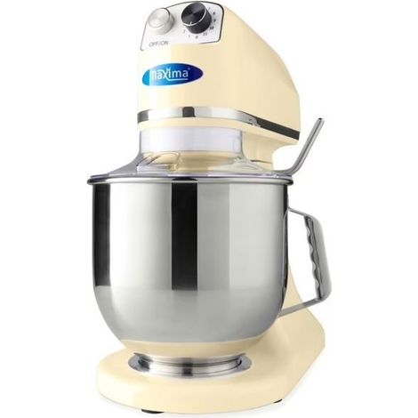 Mixer planétaire professionnel 7 L - 11 vitesses, 2 kg de pâte - ivoire (1/5)