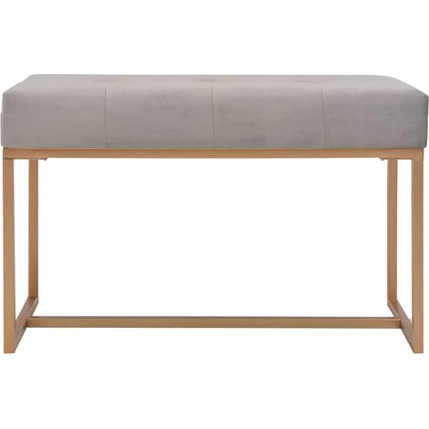 Maison Exclusive - Panca 80 cm in Velluto Grigio (1/5)