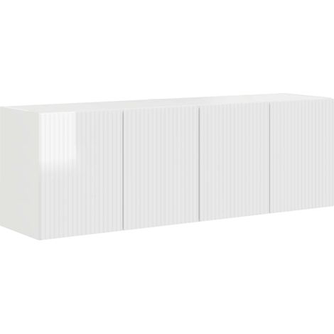 Maison Exclusive - Mueble de TV Montado en la Pared 2 pcs brillan (1/5)