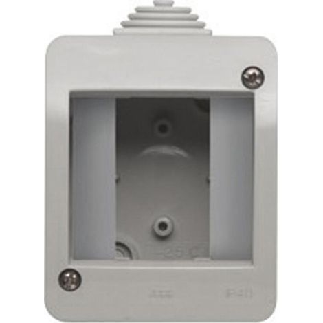 Contenitore da parete ip40 1 posto 2 moduli abb chiara 2csk2140ch