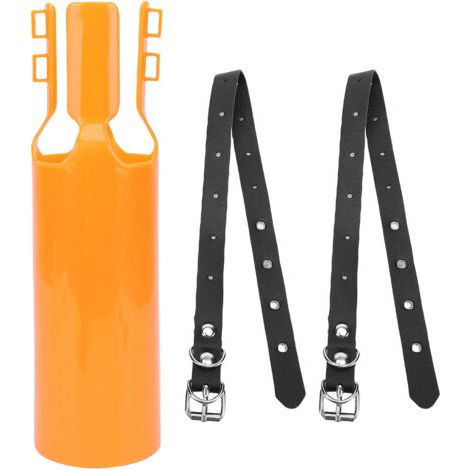 Pair - Souffleur de feuilles avec suralimentation, accessoire turbo et rallonge universelle de 5 à 10 cm (2 à 4 pouces) pour le nettoyage des pelouses, allées et jardins (jaune) (1/5)