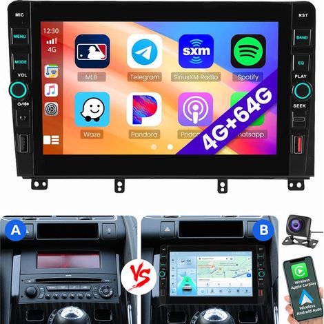 Pour Peugeot 3008/5008 2009-2016 Carplay Autoradio Android 15 GPS WIFI 2+32G CAM