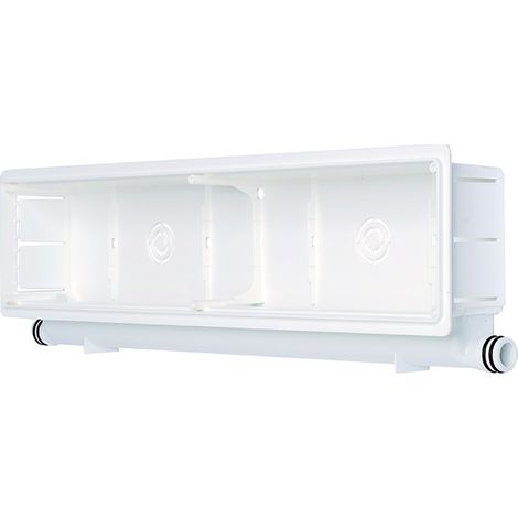 VASCHETTA INCASSO DOPPIO SCARICO CONDENSA PER CONDIZIONATORI 430x108x65 MM   VECAM-CO S.P.A