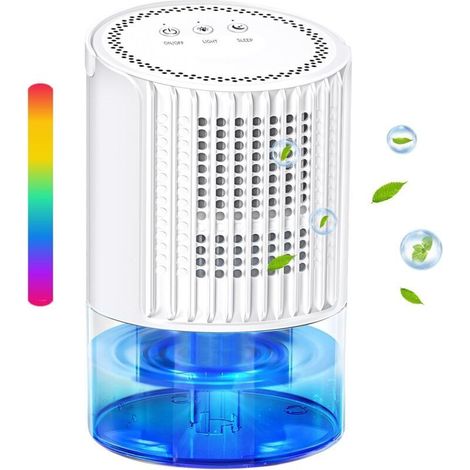Home dehumidifier – 700ml with automatic defrost, 2 operating modes, intelligent automatic shut-off, super quiet, suitable for bedroom, basement, room, closet, etc. (1/5)