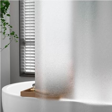 1 Piece Thickened Shower Curtain EVA Transparent Silk Pattern Waterproof and Mildewproof Shower Curtain-120x180cm, (1/3)