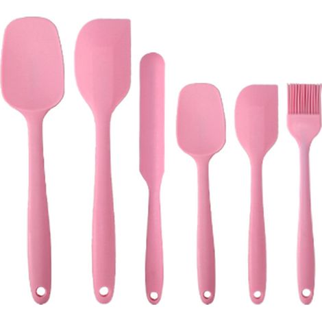 Spatule En Silicone - Résistante Jusqu'à 270 °C - Pour Casseroles Antiadhésives - Lot De 3 (1/5)