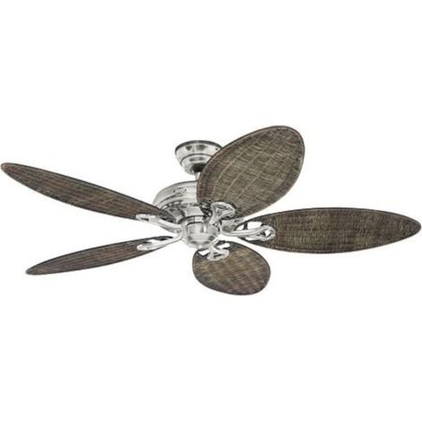 Ceiling Fan Savoy Brushed Nickel / Wicker