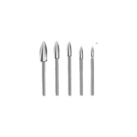 Lntyq Holzschnitzbohrer-Set für Rotationswerkzeuge, 5-teiliges Holzgravur-Bohrer-Set, Holzbearbeitung, Gravieren, Schnitzen, Bohren und Schleifen (1/5)