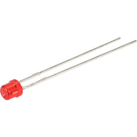 Kingbright LED rouge rond 3 mm 12.5 mcd 130 ° 30 mA 2 V C668382