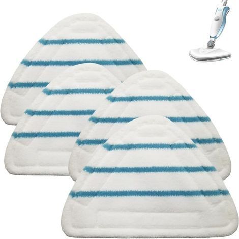 4 Lingettes Reutilisable Vapeur Triangulaires Lavables Remplacement Microfibre Nettoyage des Sols Tête pour Balai à Vapeur Nettoyage à Vapeur (1/4)