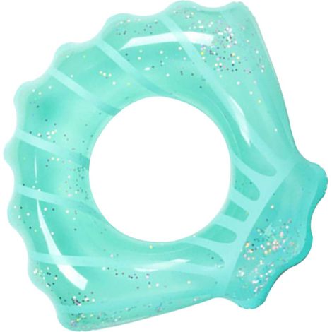Bouée gonflable pour piscine, jouet de plage, jolie bouée bleue en PVC. (1/5)