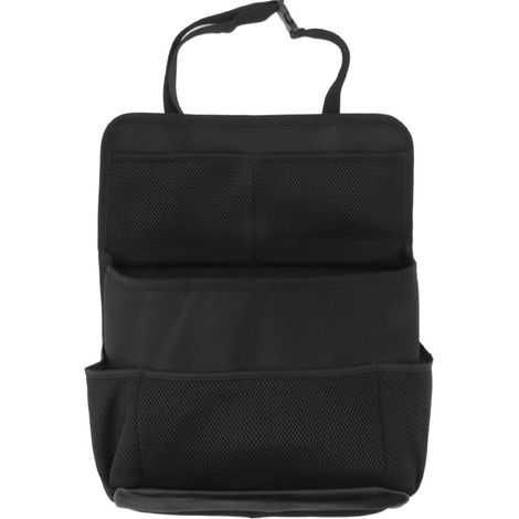 Sac de Rangement - Pour Siege Arriere Voiture - Avec Sangles de Fixation - Organisateur Voyage Coffre - 26 x 8 x 30 cm - 1 Piece (1/5)