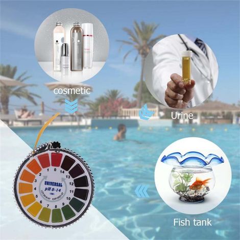 5m/rouleau Papier Test PH Bandelettes de Niveau PH Mesure pour Eau Salive (1/5)