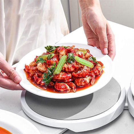 Plateau tournant Lazy Susan Revolution pour table de cuisine/salle à manger, pouvant contenir 6 assiettes. (1/5)