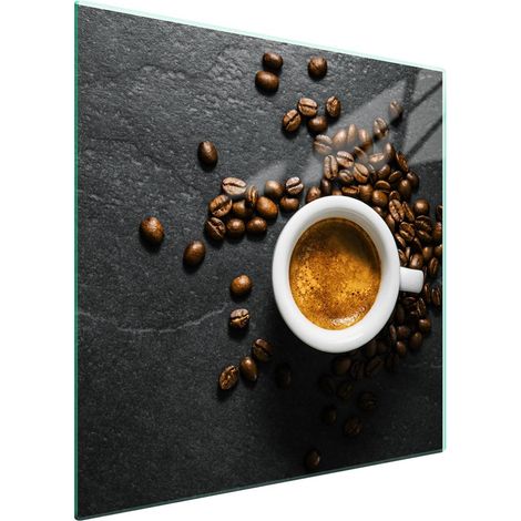 Protezione in vetro per piano cottura 50x52 Caffè (1/5)