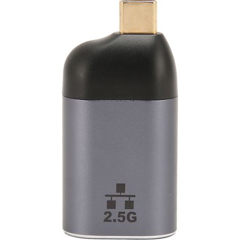 Adaptateur USB C vers RJ45 2500Mbps, fiche Ethernet en alliage d'aluminium, plug and play pour ordinateur portable et tablette (1/5)