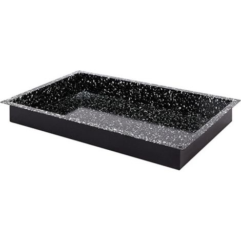 Plateau de four noir tacheté GN 1/1 H 6cm - Caterchef (1/3)