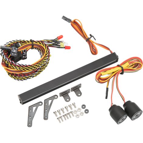 Farbiger LED-Scheinwerfer für RC-Crawler – Anpassbare Kuppelbeleuchtung für Wrangler, SCX10, D90, 90046, 90047 (1/5)