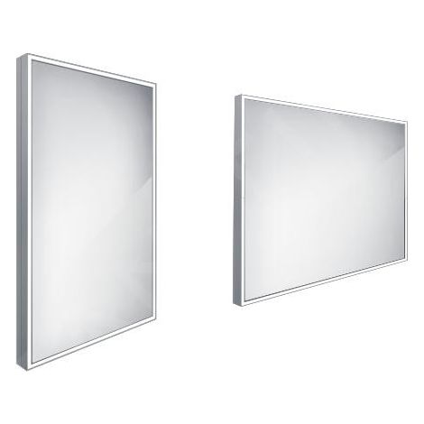 Nimco - Miroir avec éclairage LED, 40x60 cm, aluminium ZP 13000 (1/3)