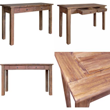 Konsolentisch Massives Mahagoniholz 123x42x75 cm - Mahagoniholzt Tisch - Wohnzimmer Dekoration - Vintage Stil - Handgefertigter Tisch - Beistelltisch - Home & Living (1/5)