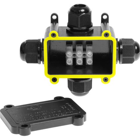 Scatola di giunzione ermetica a 4 ingressi, grado di protezione IP68, cavi da 0,5 a 2,5 mm². (1/3)