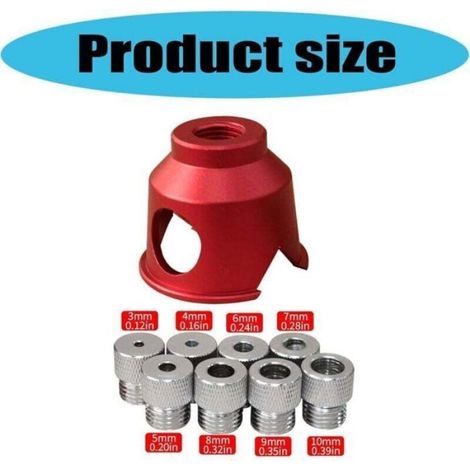 Guide de perçage vertical pour bois – Localisateur précis à angle droit pour meubles (1/4)