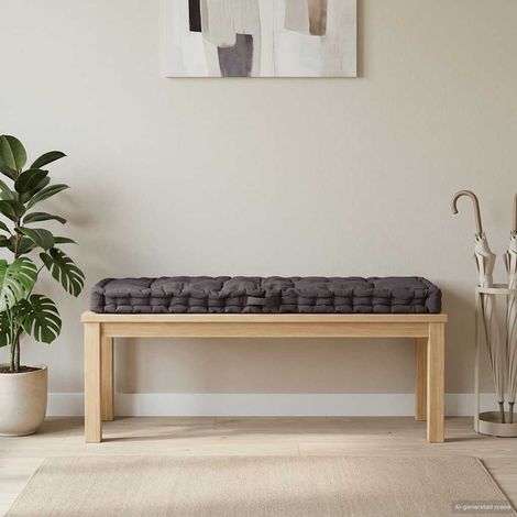 Palettenkissen Baumwolle 120×40×7 cm Anthrazit (1/5)