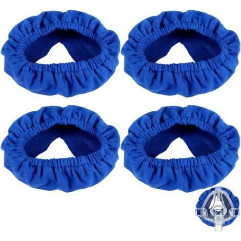 4 Stück Maskenbezüge für die meisten Vollgesichtsmasken, weiches Kissen für Überdruckmasken, elastisches Gesichtskissen, reduziert rote Abdrücke auf den Wangen (Blau) (1/5)