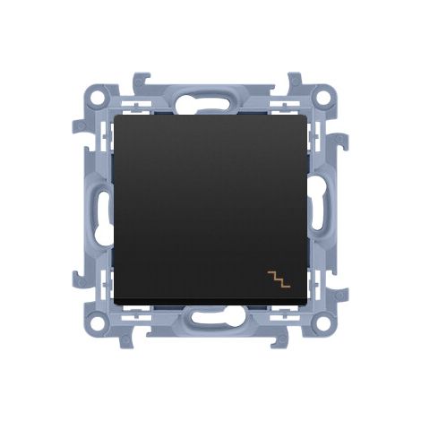 Interruptor de escalera (módulo) 10AX, 250V, conectores rápidos, negro Simon10