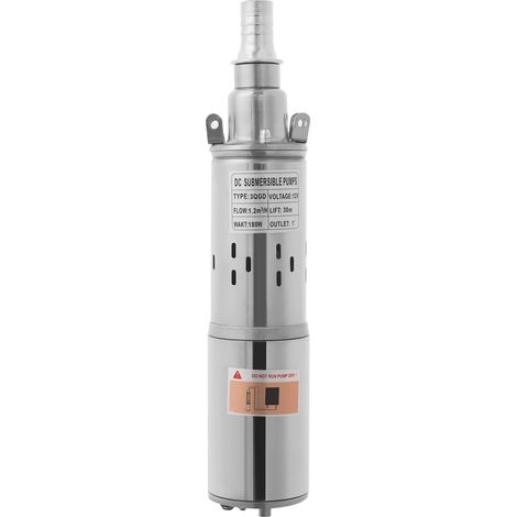 Pompe immergée 12V 180W – 3000 tr/min – Silencieuse – Pour puits profonds, extraction eau de bassin (1/5)