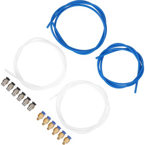 Ensemble de tubes PTFE et raccords PC4M6/PC4M10 pour imprimante 3D, 16 pièces (1/5)