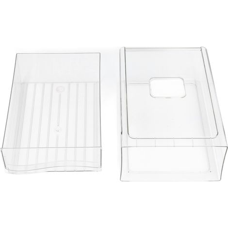 Bacs de Rangement Transparents pour Réfrigérateur - Bacs Empilables Grade Alimentaire pour Organisation de Garde-Manger (1/5)