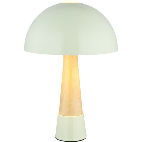Globo - lámpara de mesa - PAULIN - verde - metal - Ø 25cm - E27 -