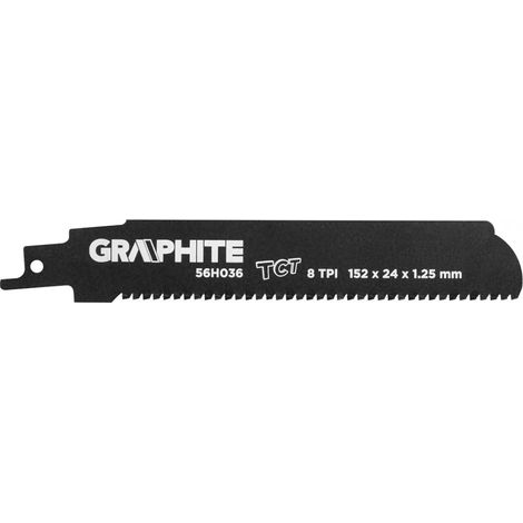 Hoja de sierra graphite 56h036 152 mm 8 dientes por pulgada