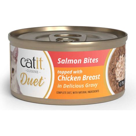 Dúo de carne con toppings para gatos Catit Cuisine Duet