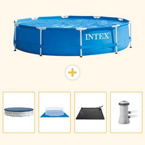 Intex Piscine Tubulaire Ronde - 366x76 cm - 5-pièces S40 (1/5)