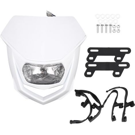 Phare universel double usage pour moto cross/motocross (compatible XR CRF 150, 230, 250, 450) (1/2)