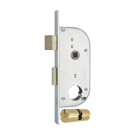 SERRATURA CANCELLO INFILARE 149 MG - B.Q ZINC F.MM 20 F.TONDO M2+SCR+Q8 E.MM 32 CF=PZ 2- 1 confezioni