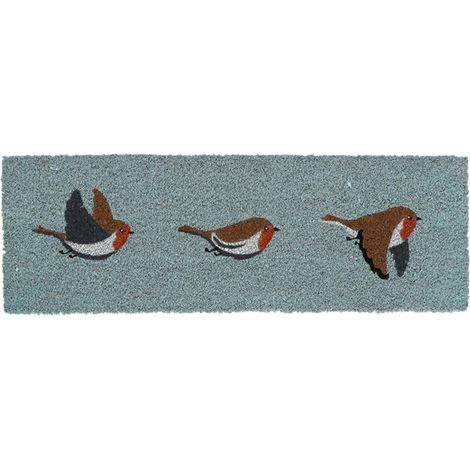 Fußmatte mit Vogelmotiv, 75 x 25 cm