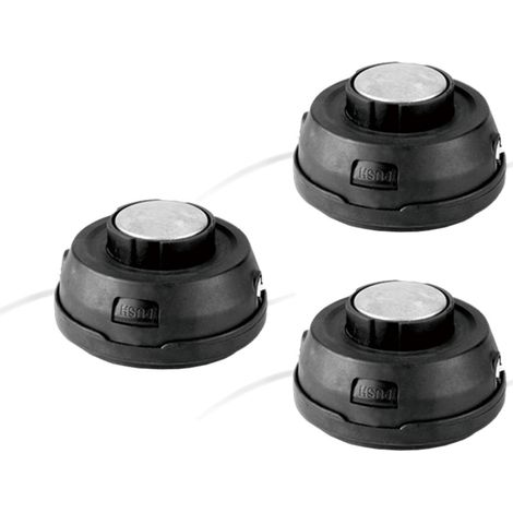 3x Universal Trimmerkopf/Fadenkopf/Spulenkopf mit M10 Linksgewinde für die meisten Rasenmäher Rasentrimmer