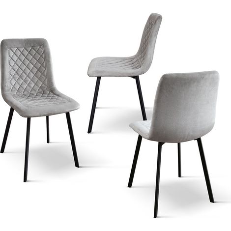 AULENA - sedia di design moderno in velluto (1/4)